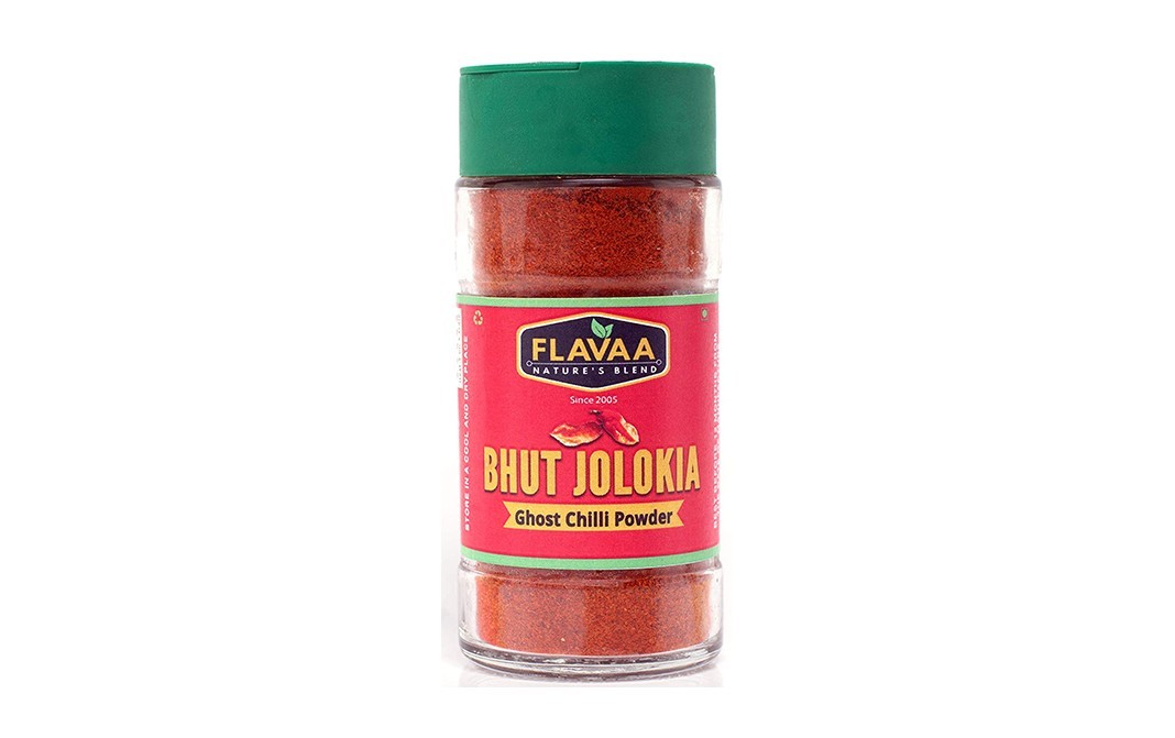 Flavaa Bhut Jolokia Ghost Chilli Powder   Glass Bottle  50 grams